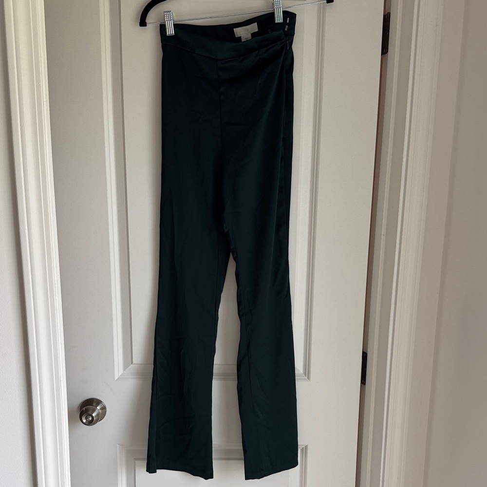 H&M Dark Green Boot Cut Pants